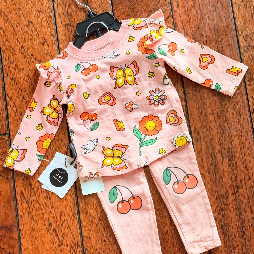 🍒 4 for $20 🍒 dot Australia set, 3-6, in NWT